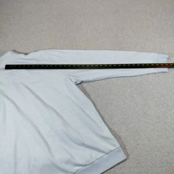 TravisMathew Cloud Quarter Zip 2.0 Mens XL Heather Blue 1/4 Zip Pullover - Picture 9 of 10